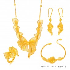 足金裙擺蝴蝶結套裝